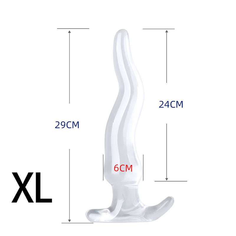 HUGE ANAL TOYS 13 INCH TRANSPARENT BEGINNERS MEN