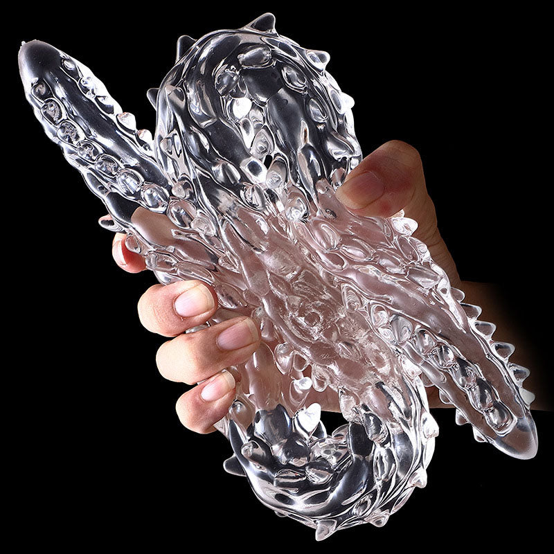 LONG ANAL DILDO DOUBLE TRANSPARENT 23 INCH SOFT