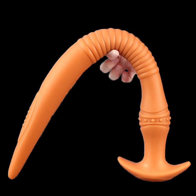 LONG ANAL DILDO 22 INCH GOLD SUCTION