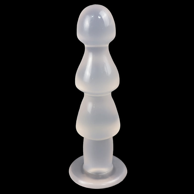 BIG ANAL DILDO 9 INCH BLUE BEADED BEADED BEADED