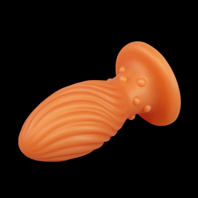 SMALL ANAL DILDO 6 INCH GOLD BLACK STARTER