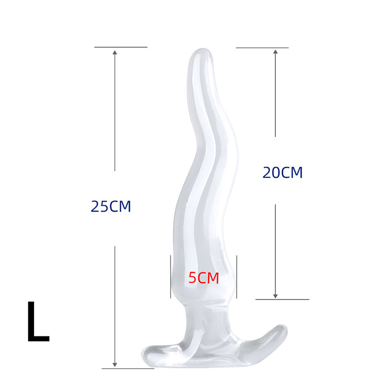 HUGE ANAL TOYS 13 INCH TRANSPARENT BEGINNERS MEN