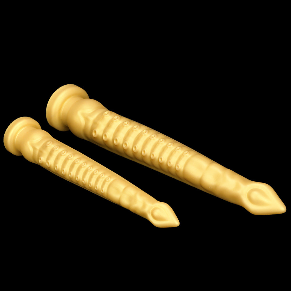 Gode tentacule énorme en silicone de 23 pouces, couleur or