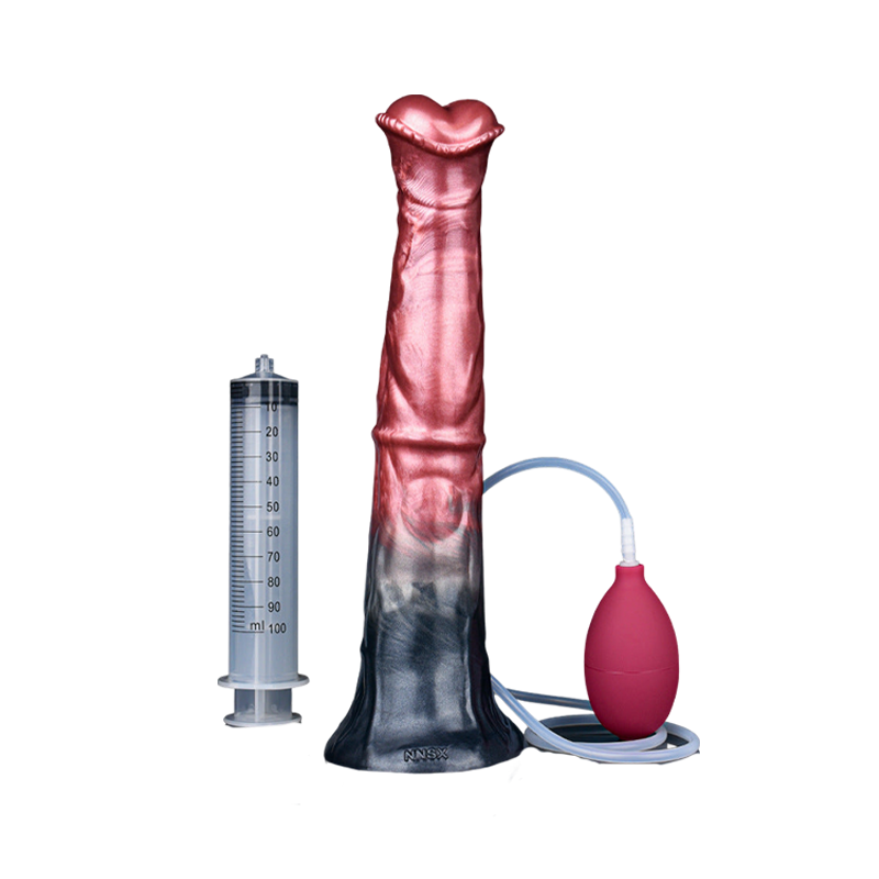 DILDO ÉJACULATEUR ÉNORME CHEVAL 12 POUCES SILICONE