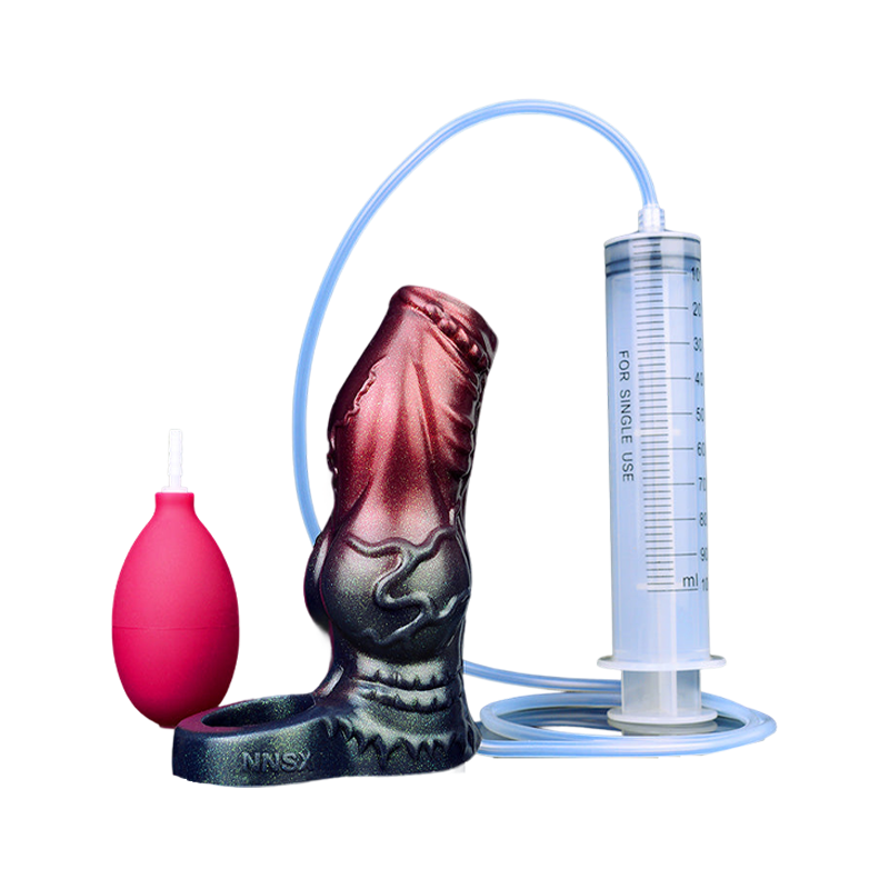 SQUIRTING DILDO ANAL MONSTER 6 INCH BLACK