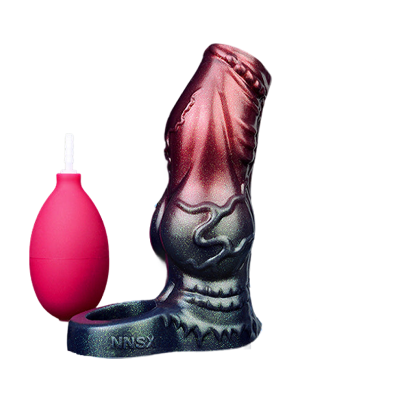 SQUIRTING DILDO ANAL MONSTER 6 INCH BLACK