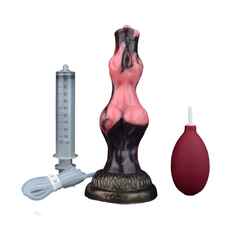 DILDO SQUIRTING CHIEN NOUÉ 8 POUCES ROSE K2