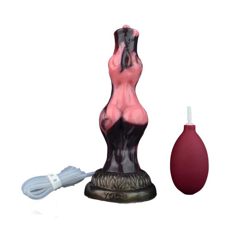 DILDO SQUIRTING CHIEN NOUÉ 8 POUCES ROSE K2