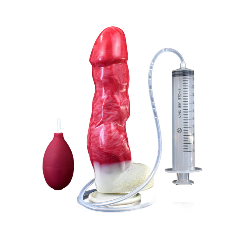 SQUIRTING DILDO ANAL MONSTER 9 INCH RED