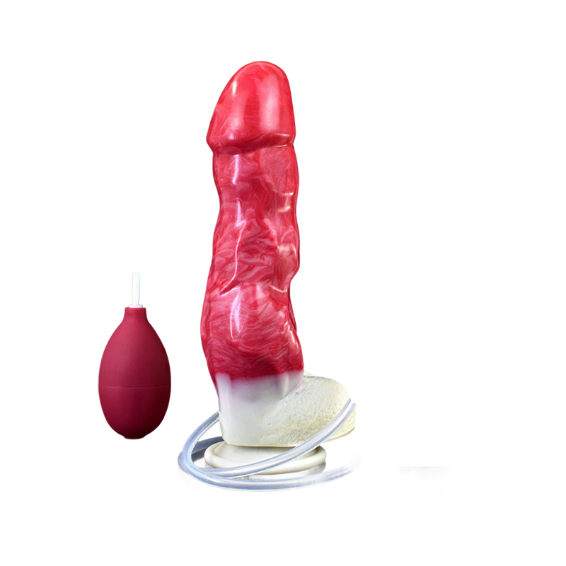 SQUIRTING DILDO ANAL MONSTER 9 INCH RED