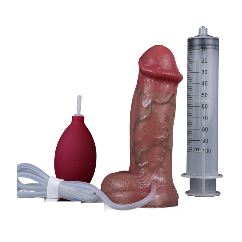 DILDO SQUIRTING RÉALISTE 6 POUCES SILICONE P2