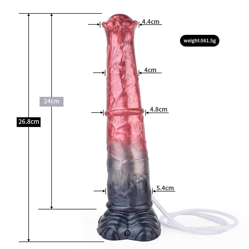 Gode gicleur cheval énorme 11 pouces en silicone