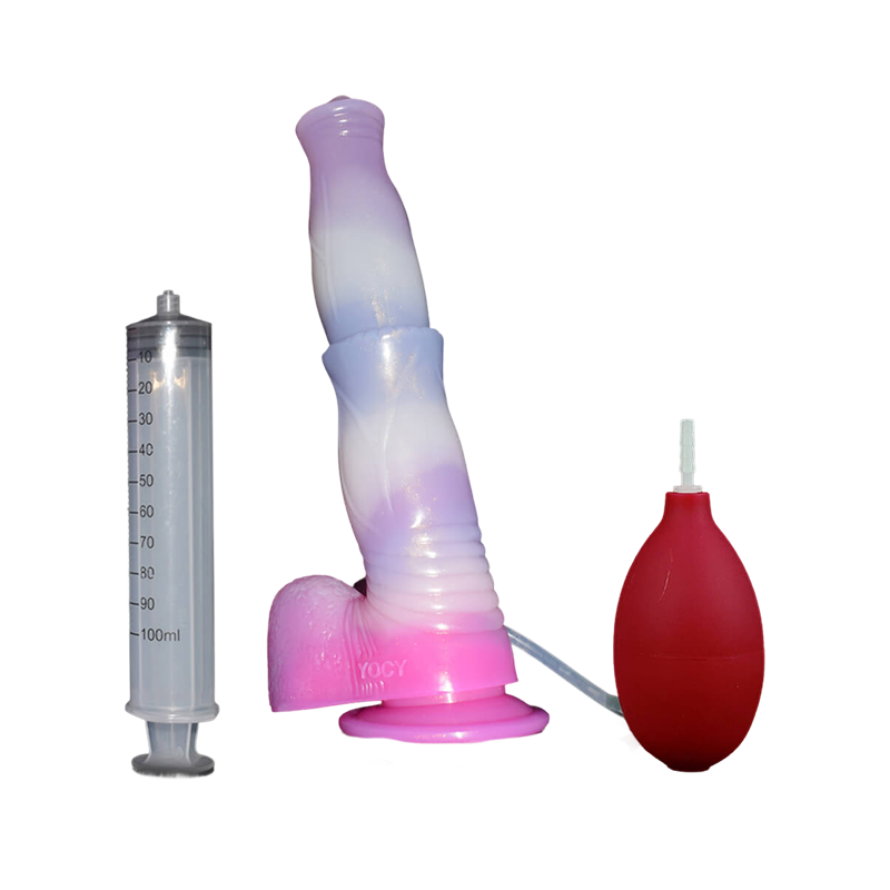 SQUIRTING DILDO ANAL HORSE EJACULATING SILICONE 9 INCH