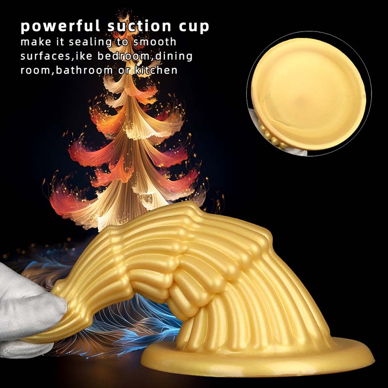 TAPERED ANAL DILDO SILICONE 7 INCH CHRISTMAS TREE