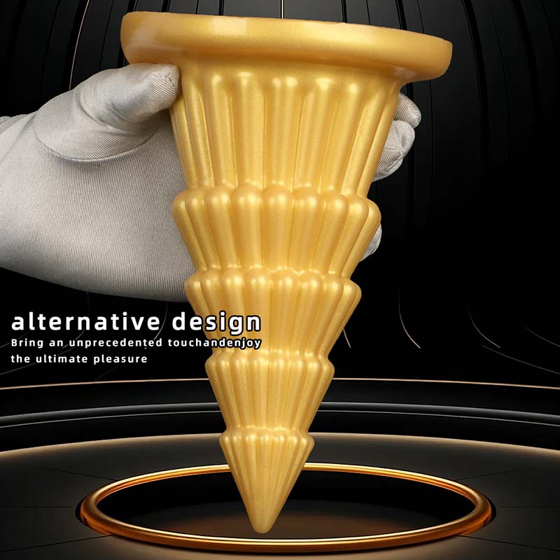 TAPERED ANAL DILDO SILICONE 7 INCH CHRISTMAS TREE