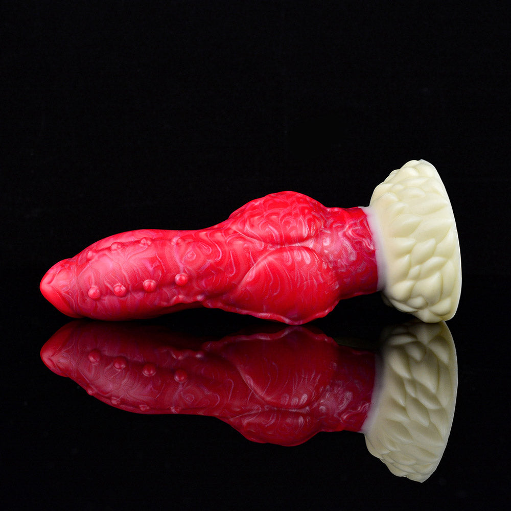 MONSTER TOYS ANAL DILDO SILICONE 9 INCH RED