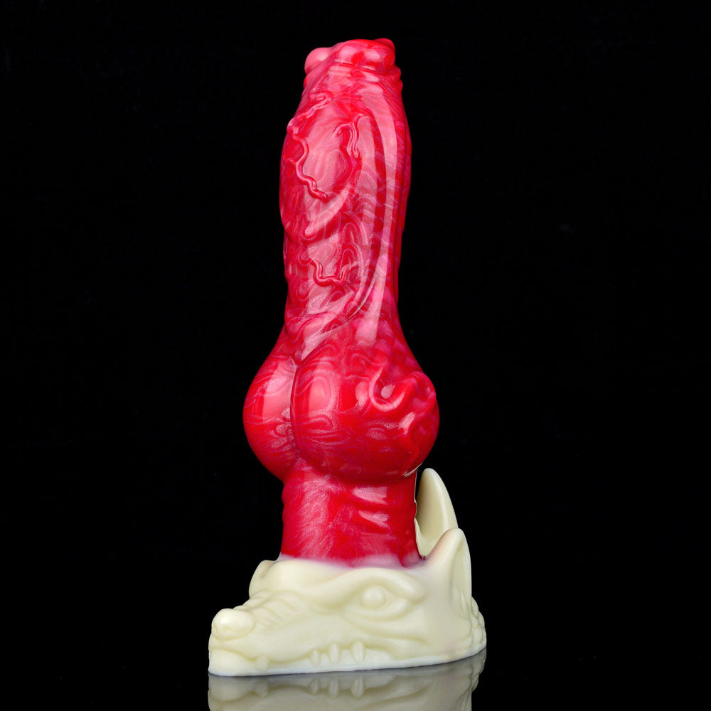 MONSTER TOYS ANAL DILDO SILICONE 9 INCH RED