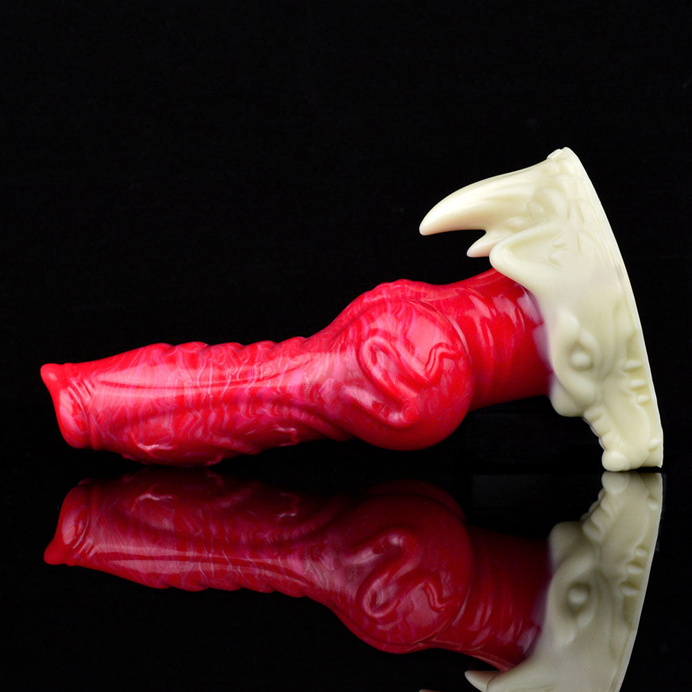 MONSTER TOYS ANAL DILDO SILICONE 9 INCH RED