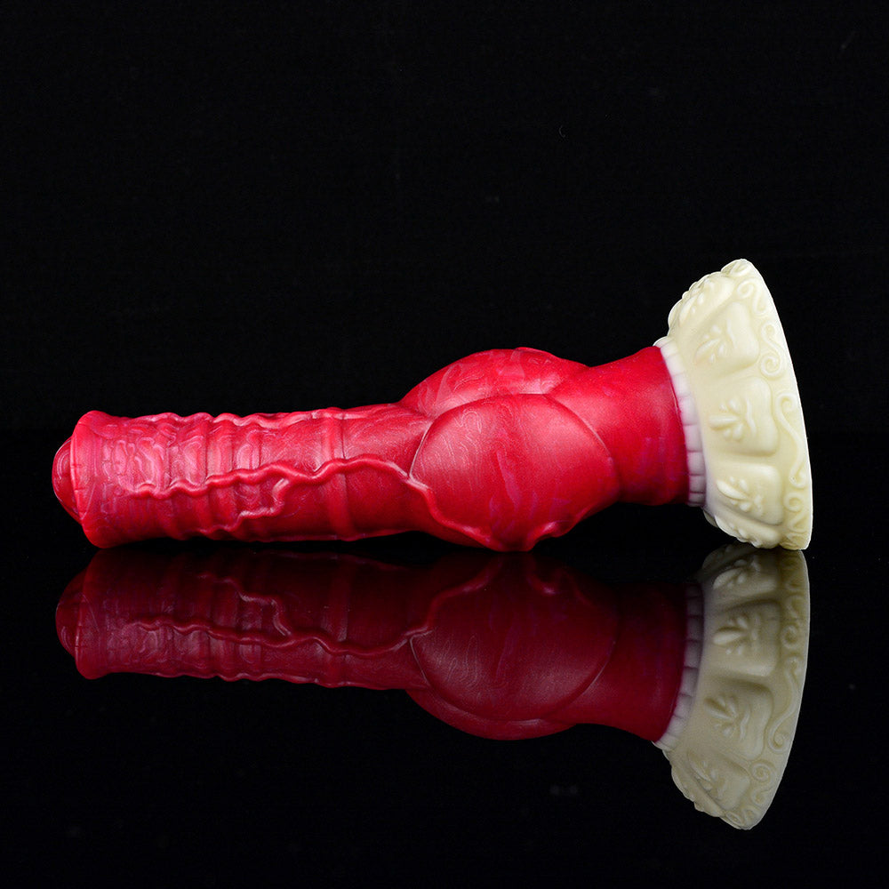 MONSTER TOYS ANAL DILDO SILICONE 9 INCH RED