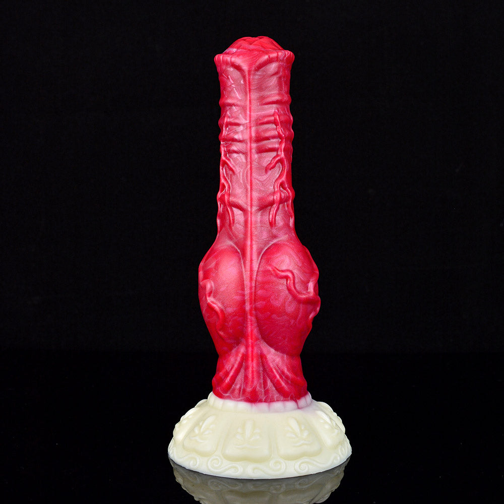 MONSTER TOYS ANAL DILDO SILICONE 9 INCH RED