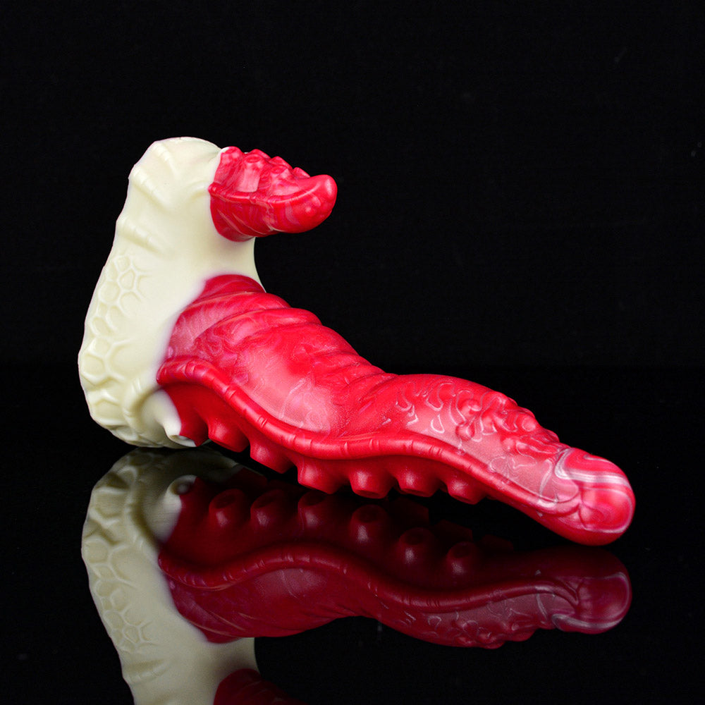 MONSTER TOYS ANAL DILDO SILICONE 9 INCH RED