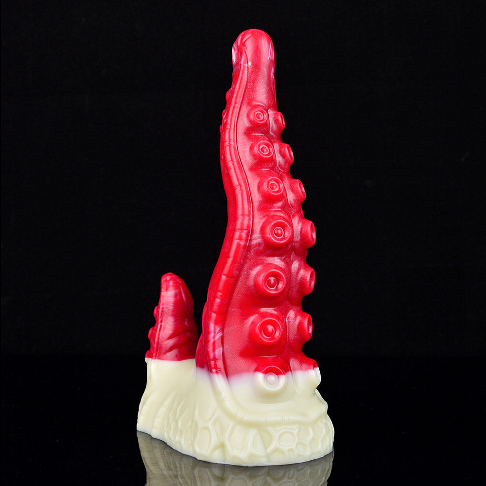 MONSTER TOYS ANAL DILDO SILICONE 9 INCH RED