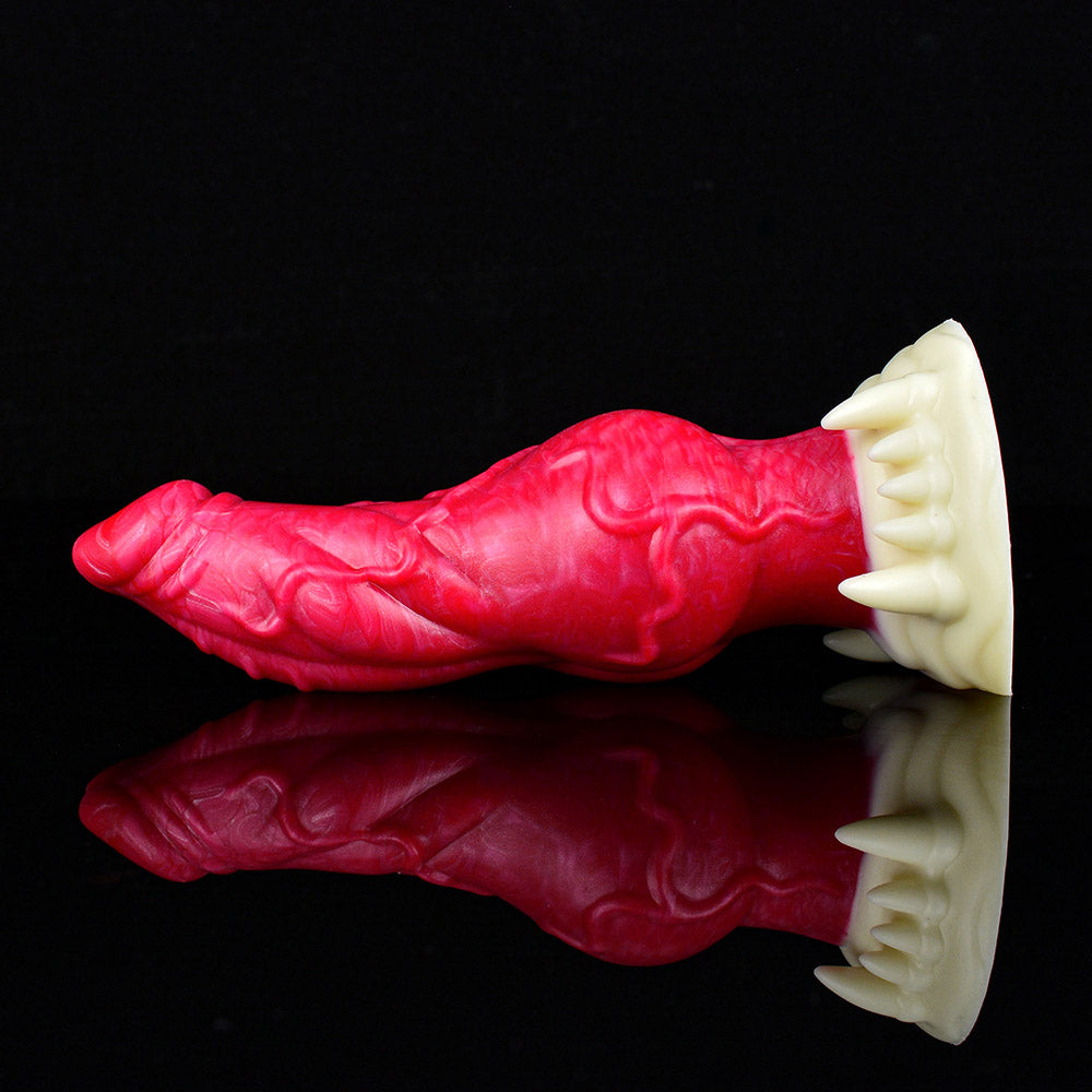 MONSTER TOYS ANAL DILDO SILICONE 9 INCH RED