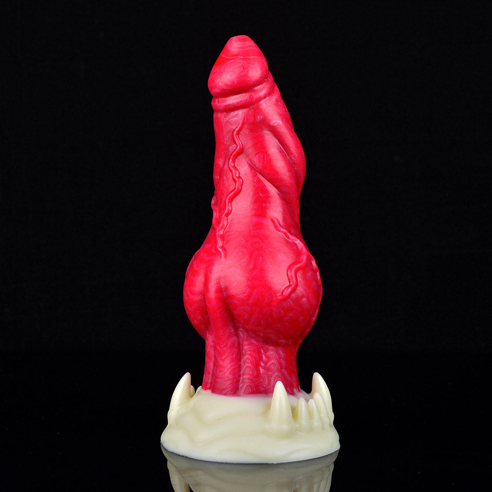 MONSTER TOYS ANAL DILDO SILICONE 9 INCH RED
