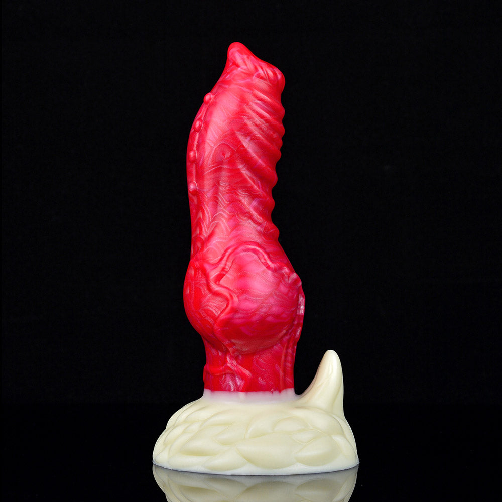 MONSTER TOYS ANAL DILDO SILICONE 9 INCH RED