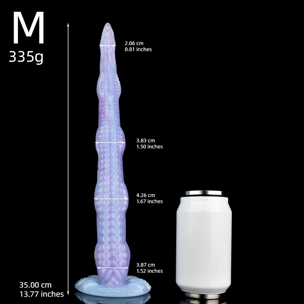 Gode tentacule énorme en silicone de 53,3 cm, violet