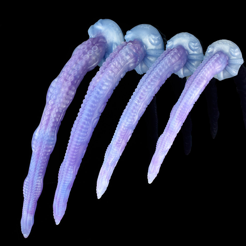 Gode tentacule énorme en silicone de 53,3 cm, violet