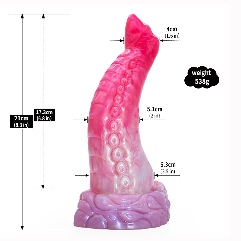 Gode tentacule monstre 20,3 cm rose