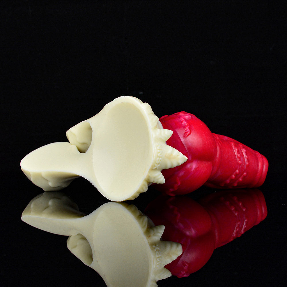 Gode tentacule monstre énorme en silicone de 43,2 cm (17 po) rouge