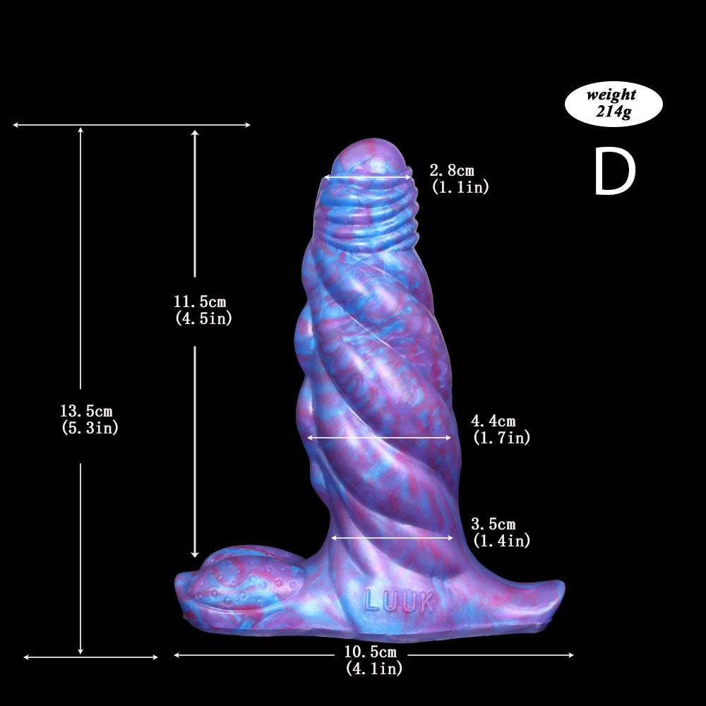 Gode tentacule monstre en silicone avec vibrations de 6 pouces