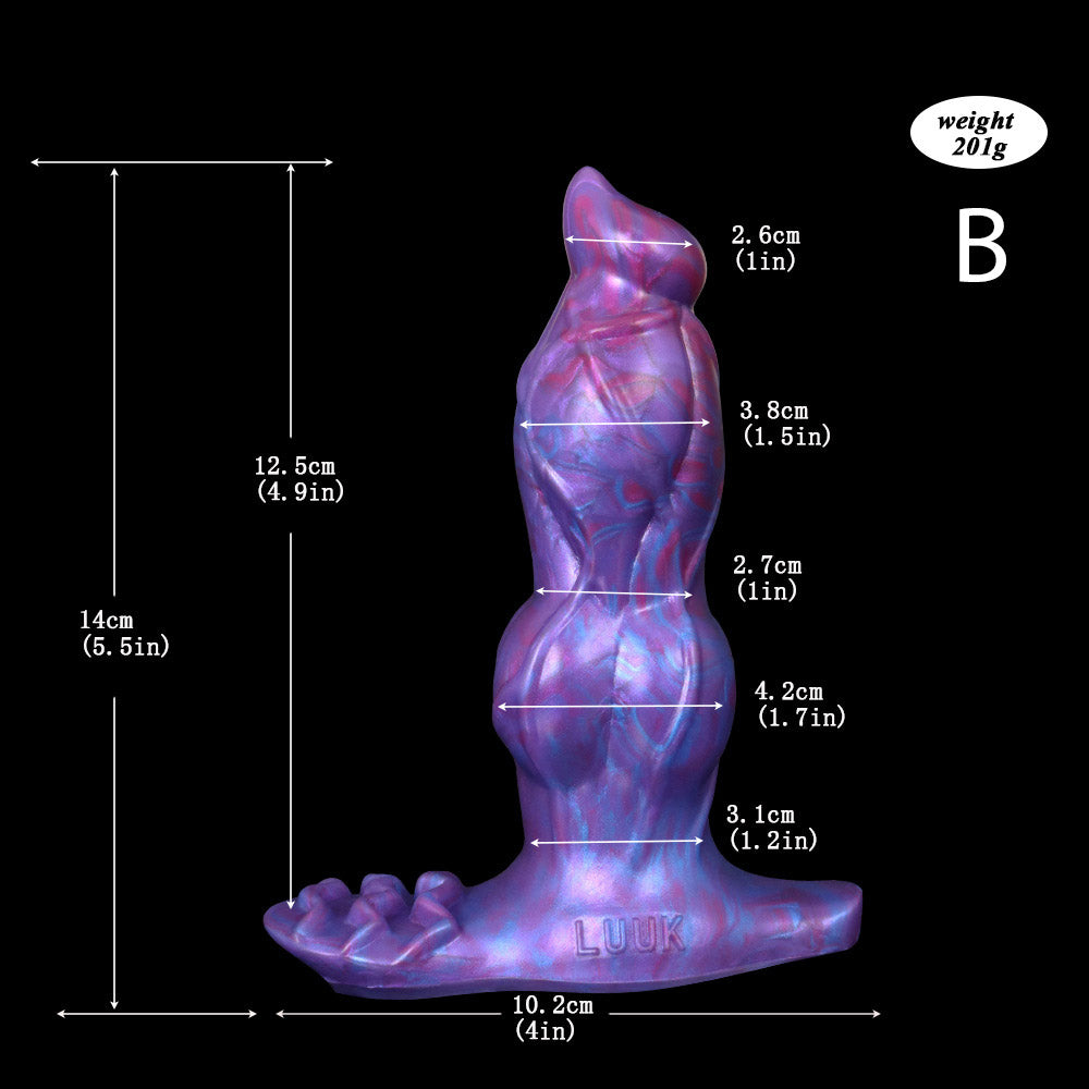Gode tentacule monstre en silicone avec vibrations de 6 pouces