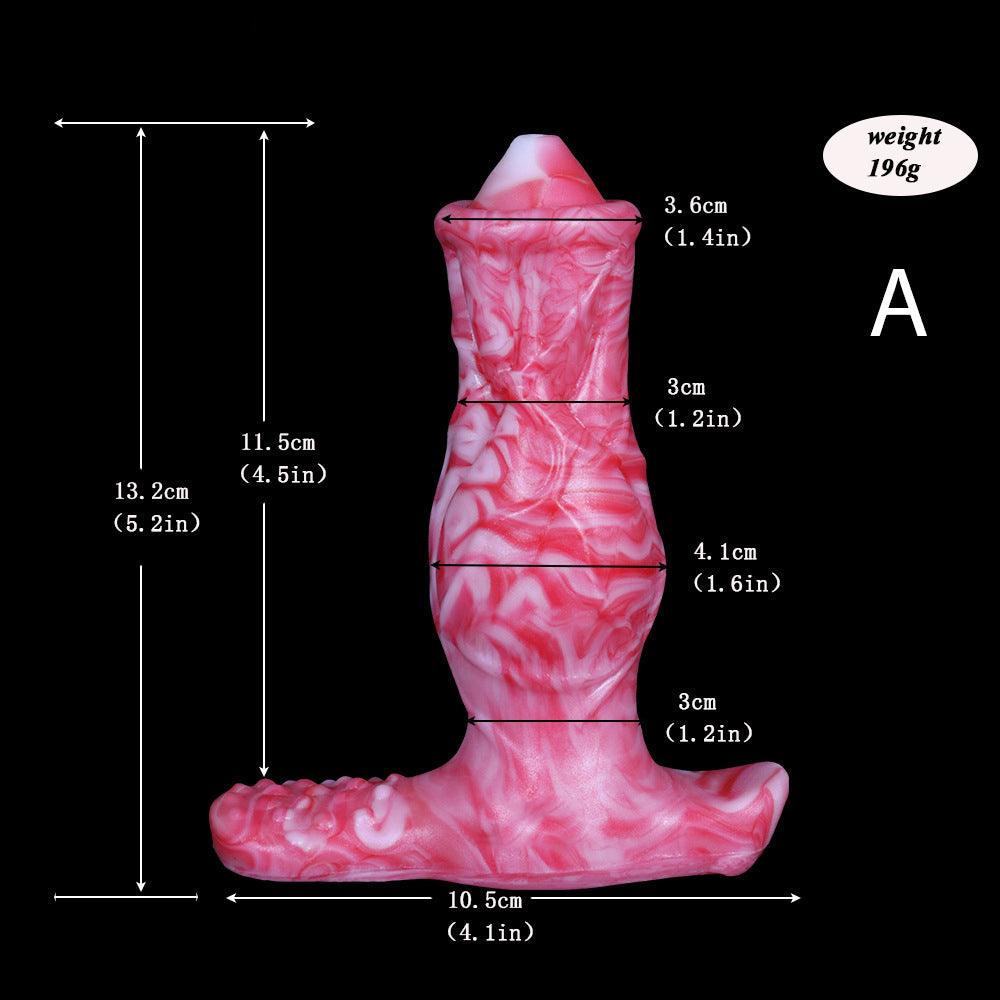 Gode tentacule monstre en silicone avec vibrations de 6 pouces