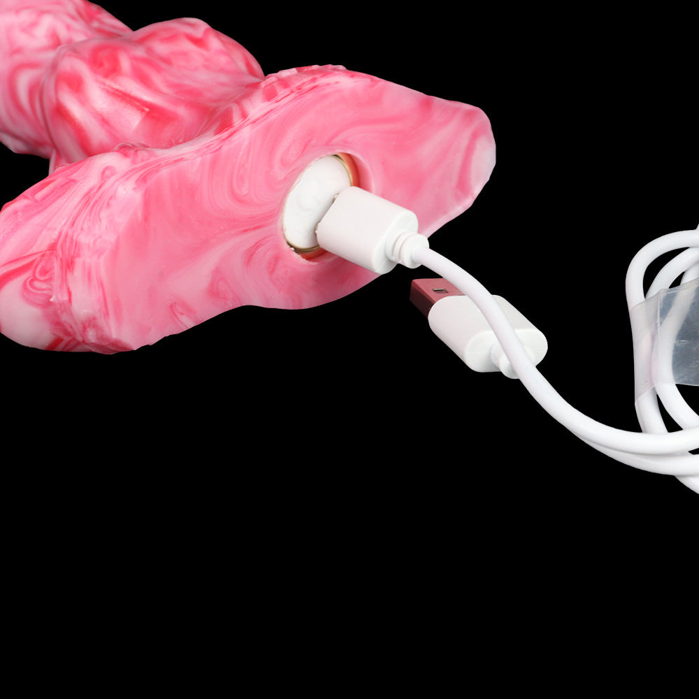 Gode tentacule monstre en silicone avec vibrations de 6 pouces