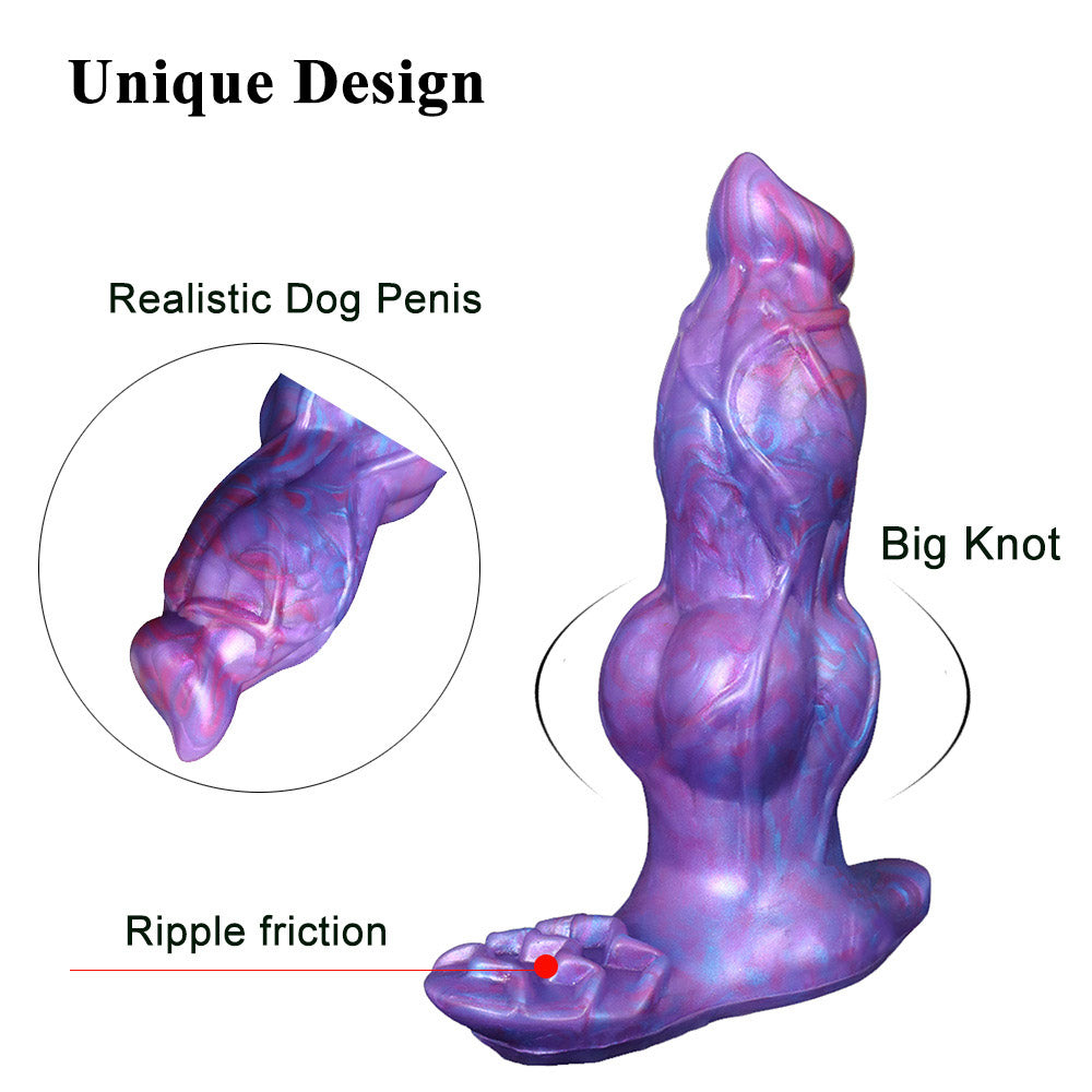 Gode tentacule monstre en silicone avec vibrations de 6 pouces