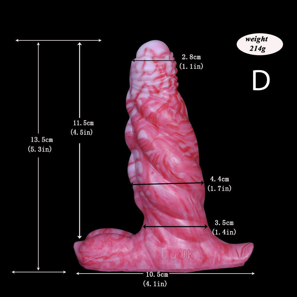 Gode tentacule monstre en silicone avec vibrations de 6 pouces