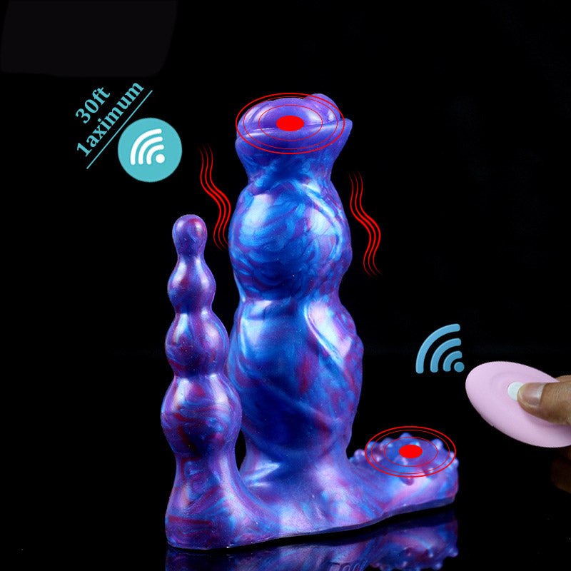 Gode tentacule monstre en silicone avec vibrations de 6 pouces