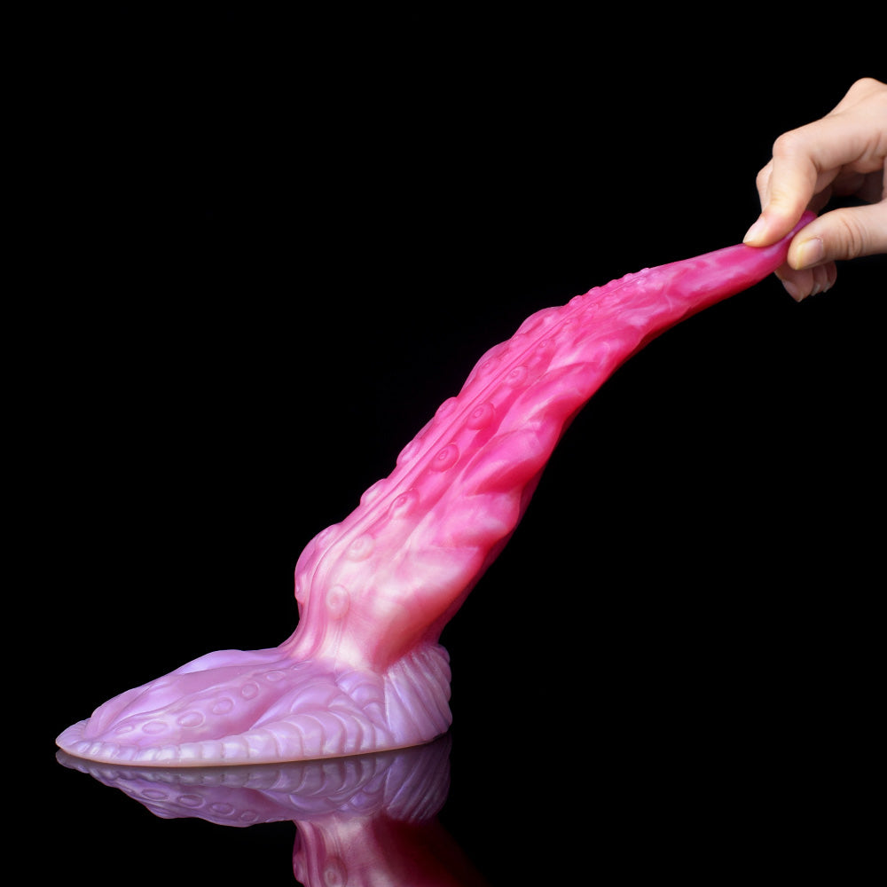 Gode tentacule en silicone de 22,9 cm, rose