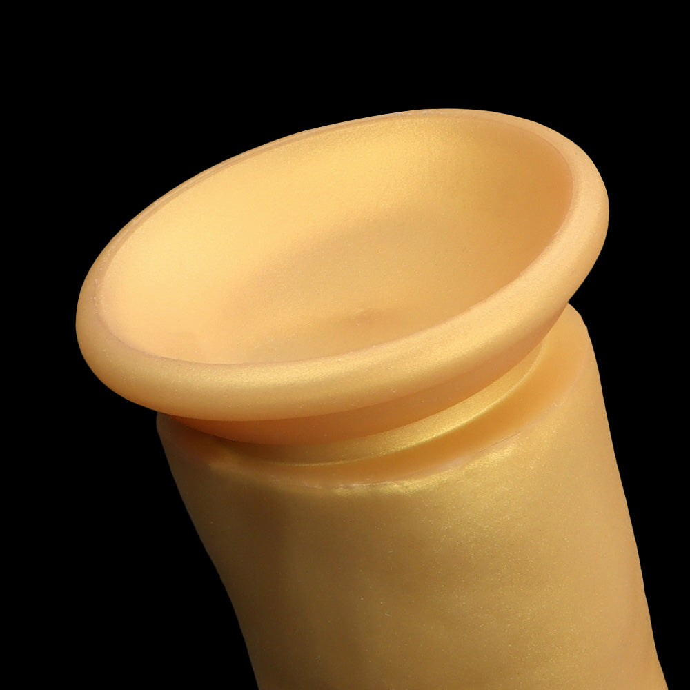 HUGE ANAL TOYS ARM SHAPE SILICONE 11 INCH GOLD