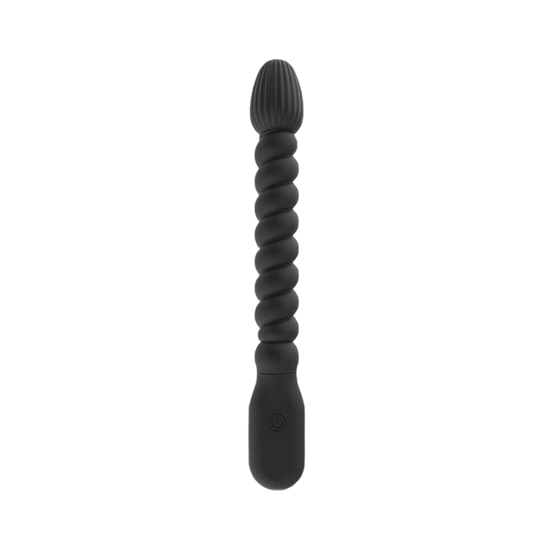 VIBRATAING ANAL TOYS BEGINNER 8 INCH BLACK