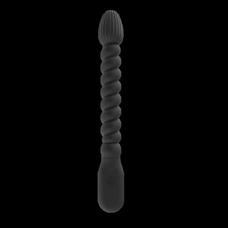 VIBRATAING ANAL TOYS BEGINNER 8 INCH BLACK