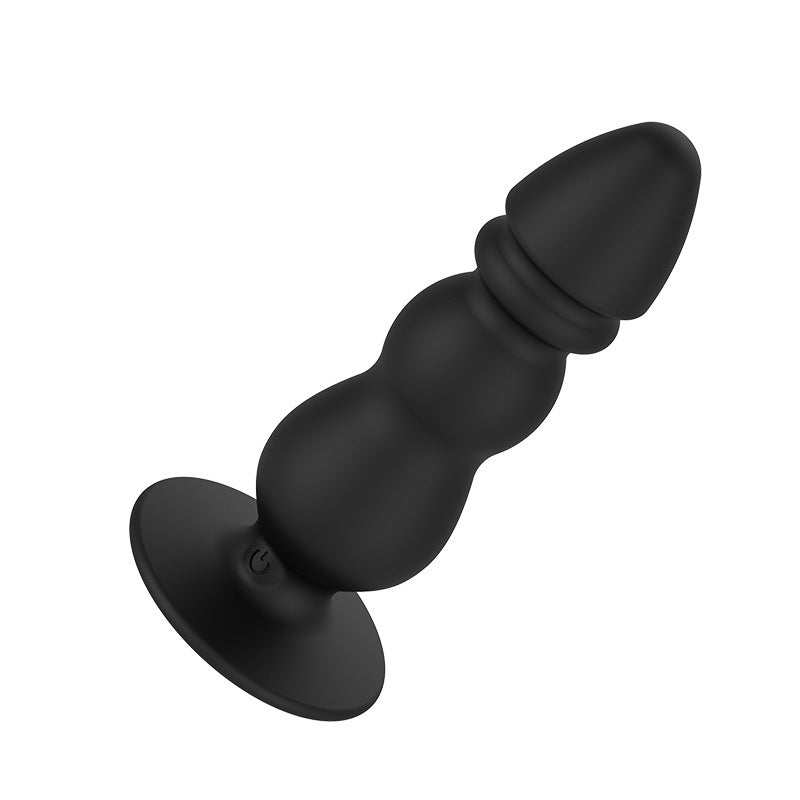VIBRATING ANAL TOYS MALE BEADED MALE 4 INCH BLACK