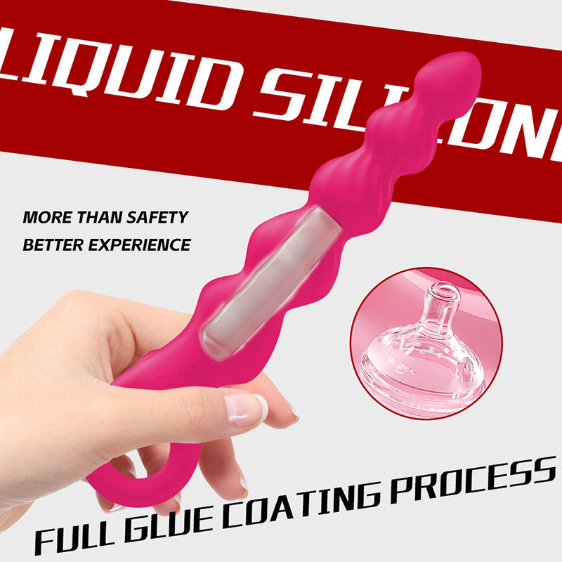 VIBRATING ANAL TOYS MALE BEADED MALE 7 INCH