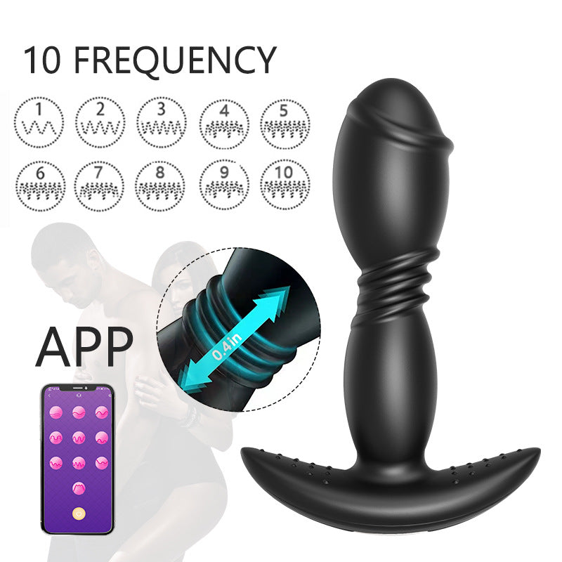 VIBRATING ANAL TOYS SMALL 4 INCH BLACK