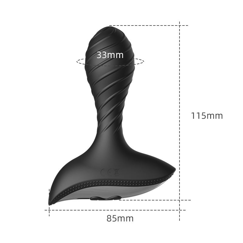VIBRATING ANAL TOYS SMALL FOR MEN 4 INCH BLACK