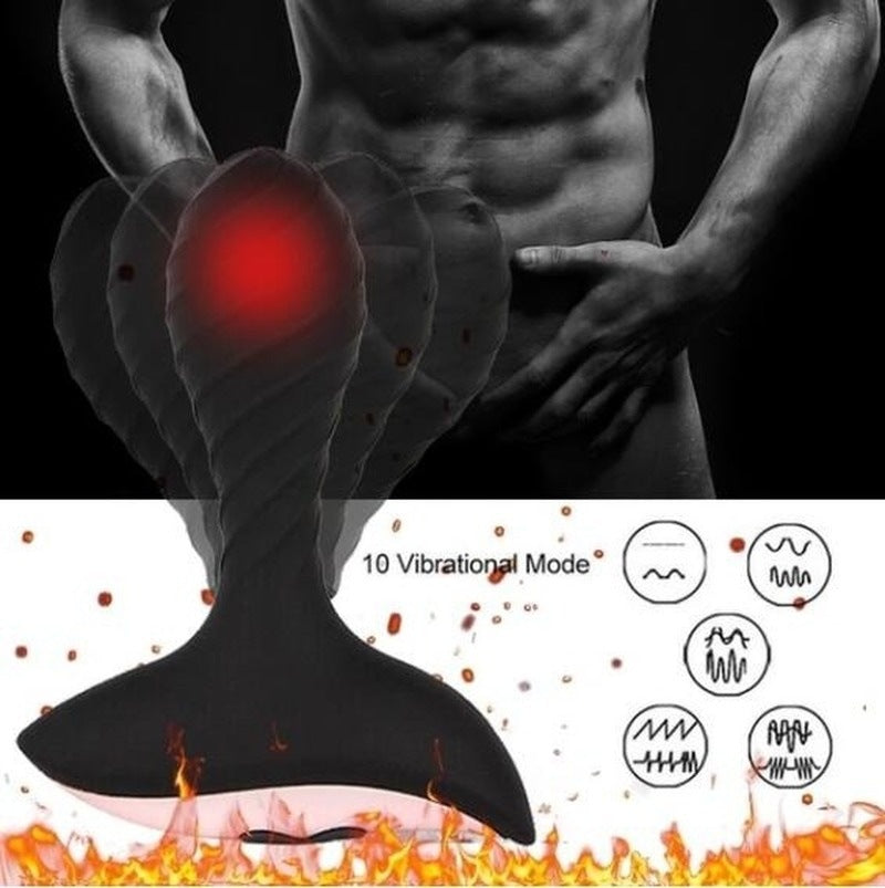 VIBRATING ANAL TOYS SMALL FOR MEN 4 INCH BLACK