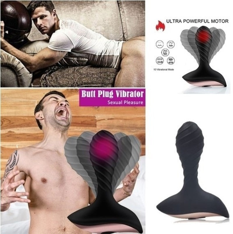 VIBRATING ANAL TOYS SMALL FOR MEN 4 INCH BLACK